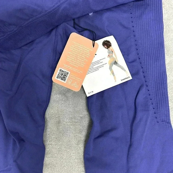 Invertika - NWT - Made in Italy - Blue Microfibre push up Leggings. Size M/L - Picture 4 of 6